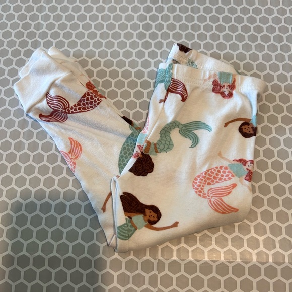Carter's White, Peach & Teal Toddler Mermaid PJ Set Size 2T - Picture 5 of 6